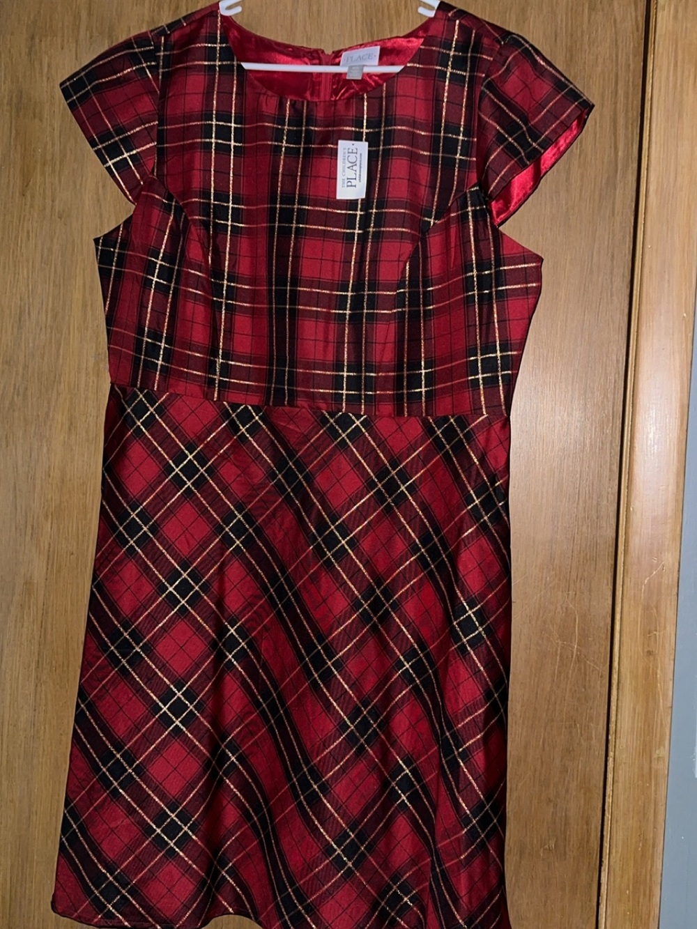 The Children's Place Red and Black Plaid Dress